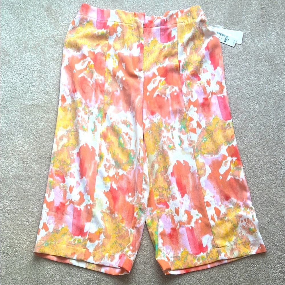 NWT Colorful Women's Wide-Leg Culottes